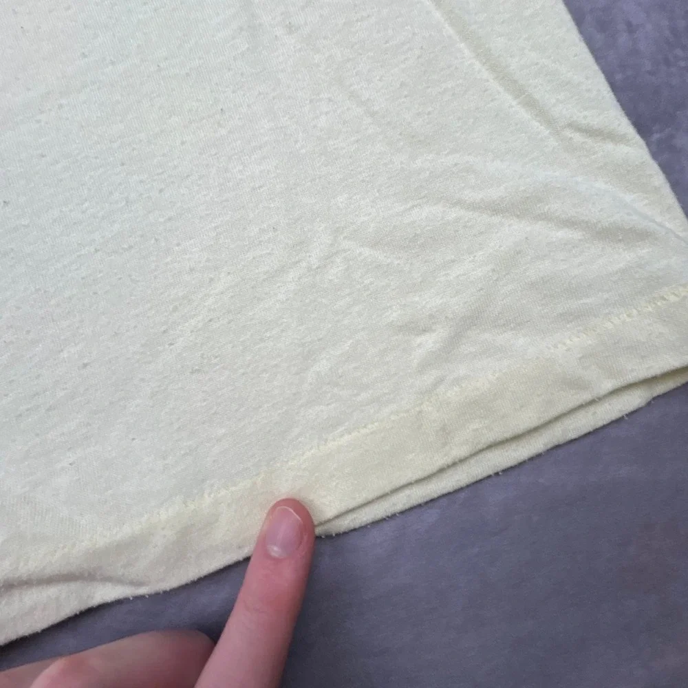 Vintage 80s Niagara Falls Canada Ringer T Shirt Cream Souvenir Mens M Graphic - Picture 4 of 6